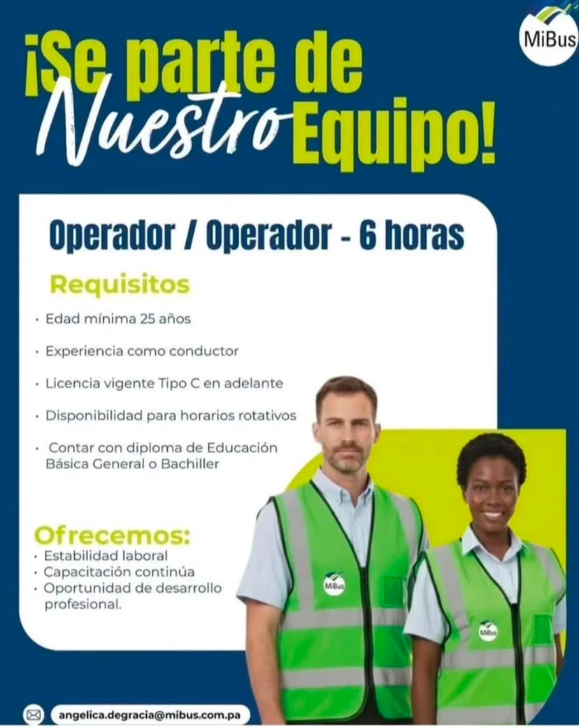 Imagen original de la oferta de Operador MetroBus en MiBus
