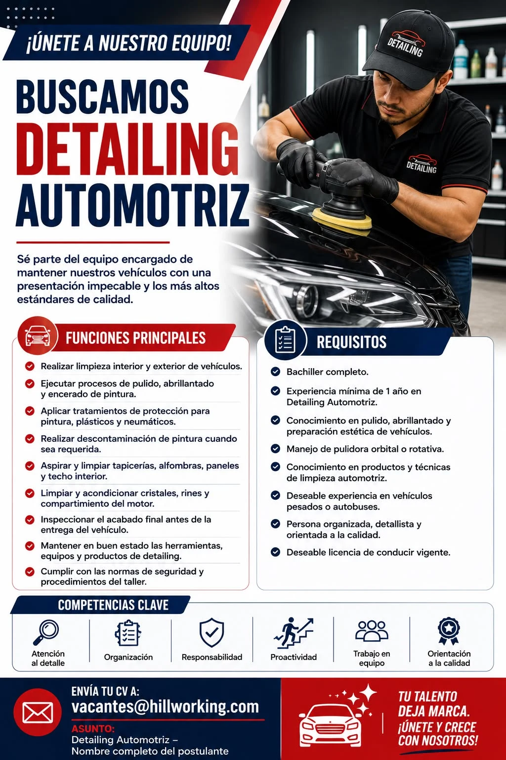 Imagen original de la oferta de Detailing Automotriz en Hill Working