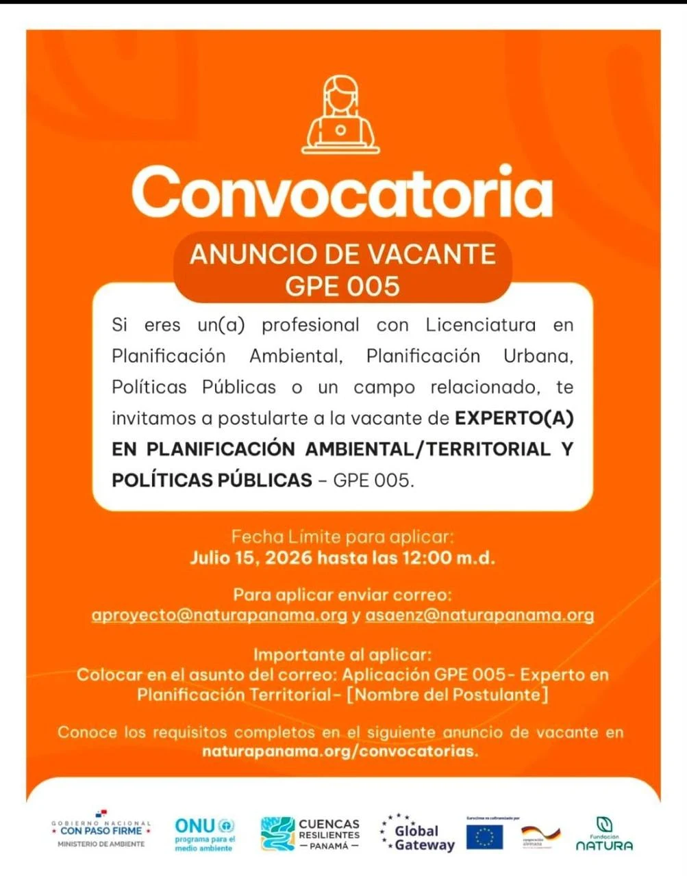 Imagen original de la oferta de Experto en planificación Ambiental en Empresa no Declarada
