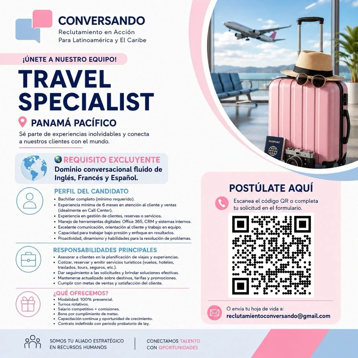 Imagen original de la oferta de TRAVEL SPECIALIST en CONVERSANDO
