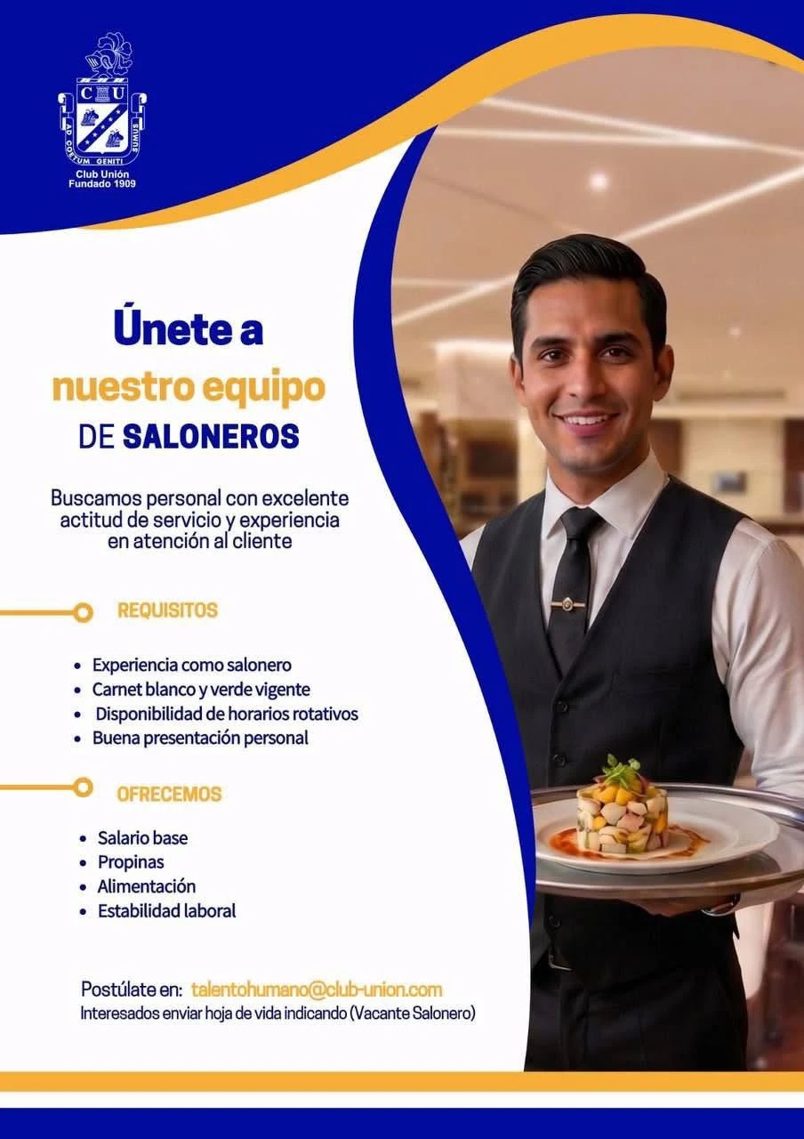 Imagen original de la oferta de SALONEROS en Club Unión